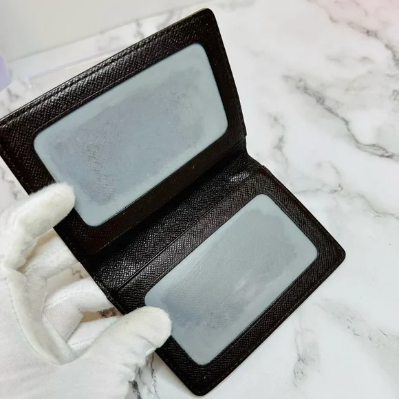 EUC Vintage Louis Vuitton Porte 2 Cartes Daimer Ebene Canvas Vertical Cardholder - Picture 9 of 12